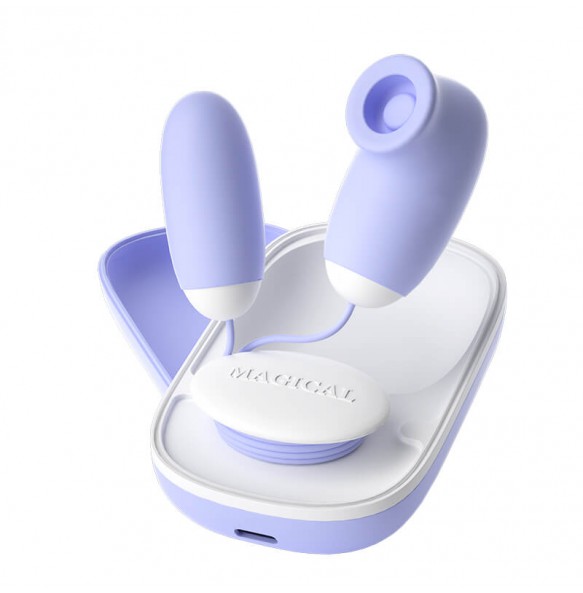 LILO - Magic Box C Suction Dual Vibrating Eggs (Chargeable - Blue) LILO - Magic Box C Suction Dual Vibrating Eggs (Chargeable - Blue)